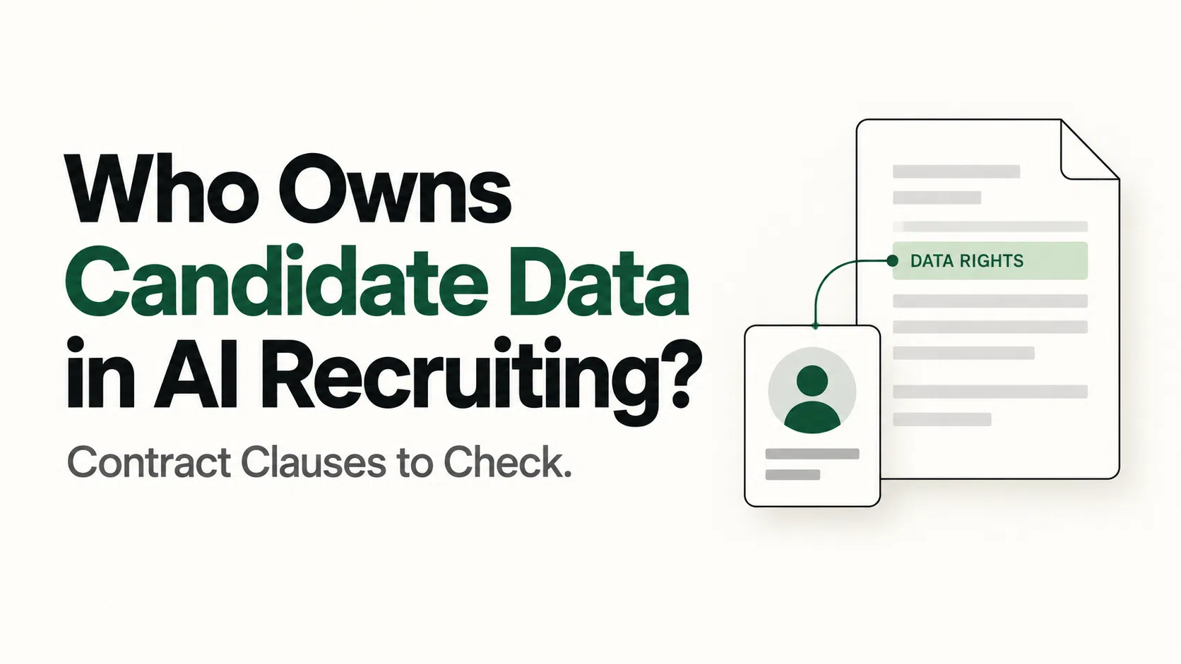Candidate data rights in AI recruiting